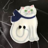 Cat Needle Magnet - Mill Hill