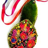 Persian Slipper by Helan Pearce - Olive