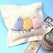 Sewing Birds Pincushion by Jan Kerton