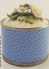 Blue Bouquet Pin Tin with Jan Kerton