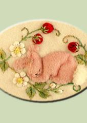 Bunnies in the Berry Patch by Jan Kerton