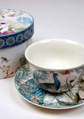 Bone China Cups and Saucers available from Australian Needle Arts