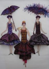 Gatsby Girls Plum & Copper by Catherine Howell