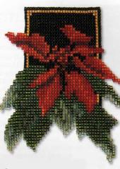 Poinsettias - Issue 67 Jill Oxton's Cross Stitch & Beading