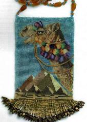 Camel Amulet - Issue 68 Jill Oxton's Cross Stitch & Beading