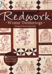 Redwork Winter Twitterings by Pearl Louise Krush