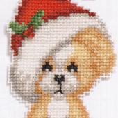 Xmas Puppy - Pattern by Jill Oxton