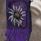 Flannel Flower Amulet Bag- Patterns by Jill Oxton