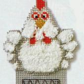 Chicken Bookmark - Patterns by Jill Oxton