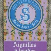 Sajou Six Embroidery Needles Sizes 22, 24 & 26 - Lilac