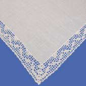 Wide Lace Edge Handkerchief