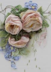 Little Flowers in Silk and Organza Ribbon by Di van Niekerk & Marina Zherdeva